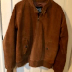 Men’s real suede leather jacket. Never worn